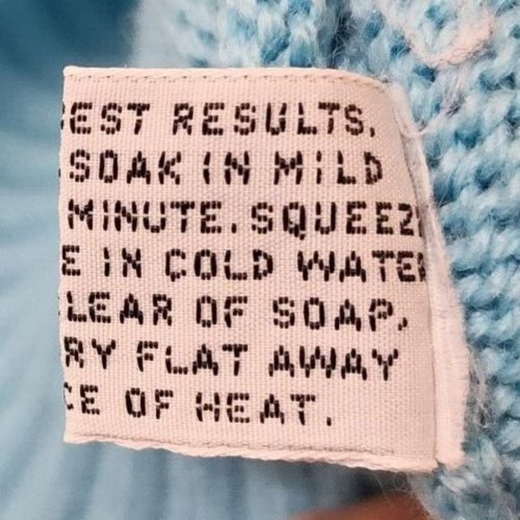 Vintage Obermeyer Womens Pullover Ski Sweater Blue Fair Isle Wool Blend See Info - Picture 9 of 10